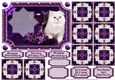 JJ PETS LOVE CHRISTMAS TOO SNOW WHITE CAT 7X5 TEA BAG CARD