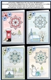 JJ PASTEL CHRISTMAS 5X7 TEA BAG CARD BUMPER KIT 1