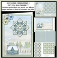 JJ PASTEL CHRISTMAS 3 5X7 TEA BAG CARD MINI KIT