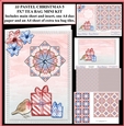 JJ PASTEL CHRISTMAS 5 5X7 TEA BAG CARD MINI KIT