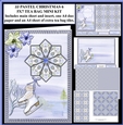 JJ PASTEL CHRISTMAS 6 5X7 TEA BAG CARD MINI KIT