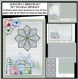JJ PASTEL CHRISTMAS 7 5X7 TEA BAG CARD MINI KIT