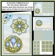 JJ PASTEL CHRISTMAS 8 5X7 TEA BAG CARD MINI KIT