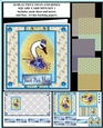 JJ BEAUTIFUL SWAN AND ROSES 5.5X5.5 QUICK CARD MINI KIT