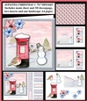 JJ PASTEL CHRISTMAS AND BIRTHDAY 1 7X7 3D DECOUPAGE MINI KIT