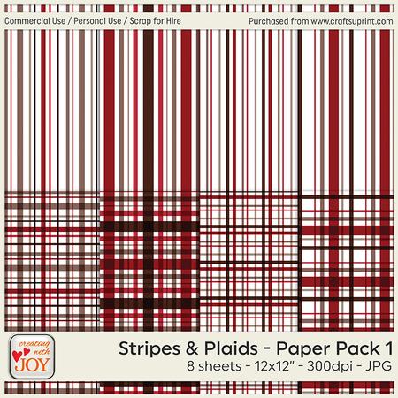 Stripes and Plaids Background Papers V1