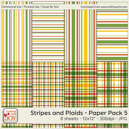Stripes and Plaids Background Papers V5