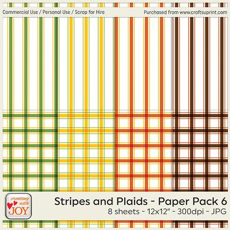 Stripes and Plaids Background Papers V6