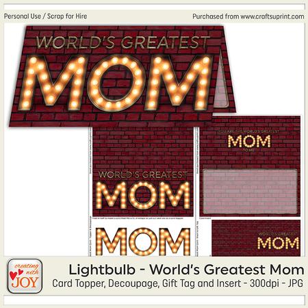 Light Bulb World's Greatest Mom