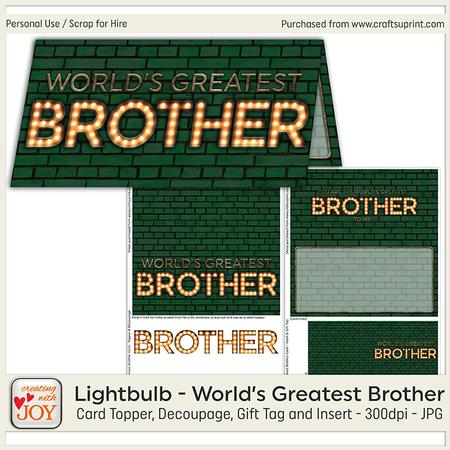 Light Bulb World's Greatest Brother