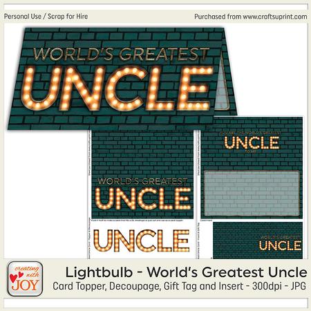 Light Bulb World's Greatest Uncle
