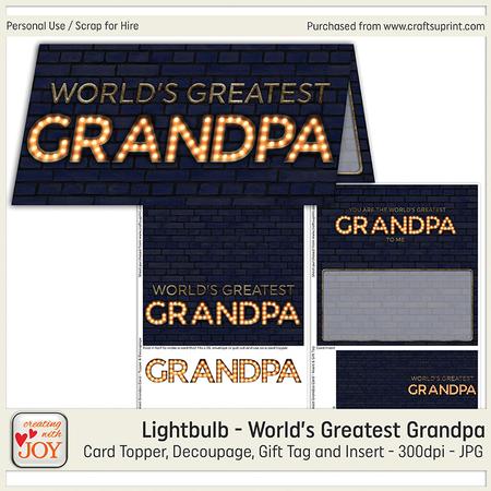 Light Bulb World's Greatest Grandpa