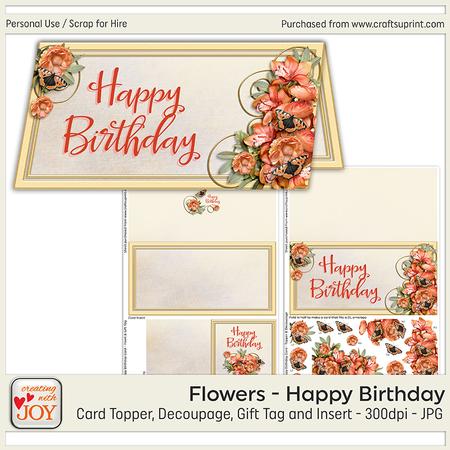 Flowers Birthday Card