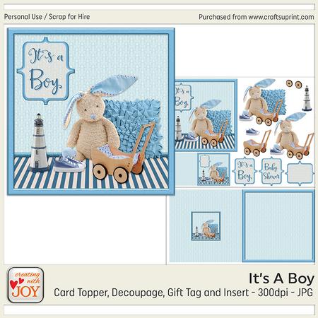 Its a Boy Baby Shower Card