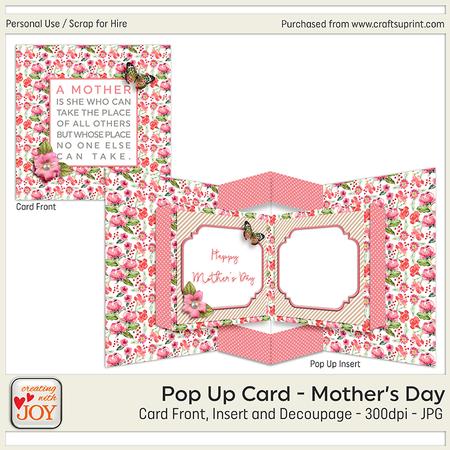 Pop Up Floral Mothers Day Card