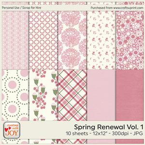 Spring Renewal Papers Set 2