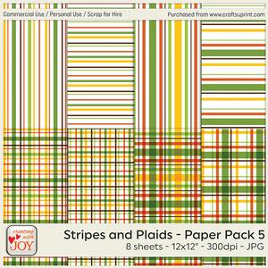 Stripes and Plaids Background Papers V5