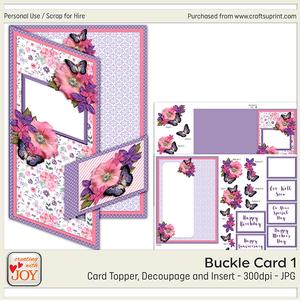 Buckle Floral Birthday Card