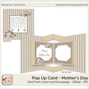 Pop Up Dotted Fathers Day Card
