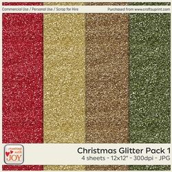 12x12 Glitter Paper Pack 1