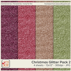 12x12 Glitter Paper Pack 2