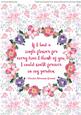 A4 Floral Watercolor Topper Card 1