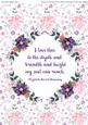 A4 Floral Watercolor Topper Card 2