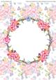 A4 Floral Watercolor Topper Card 5