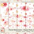 Floral - Watercolor Papers 3