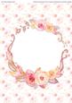 A4 Floral Watercolor Topper Card 9