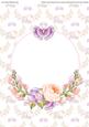 A4 Floral Watercolor Topper Card 11