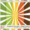 Sunburst (16 Rays) Background Paper 3