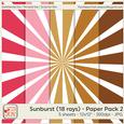 Sunburst (18 Rays) Background Paper 2
