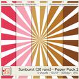 Sunburst (20 Rays) Background Paper 2