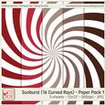 Sunburst (16 Curved Rays) Background Paper 1