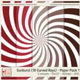 Sunburst (18 Curved Rays) Background Paper 1