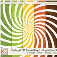 Sunburst (20 Curved Rays) Background Paper 3