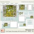 Watercolor Photo Window Card V1