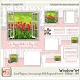 Watercolor Photo Window Card V4