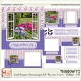 Watercolor Photo Window Card V5