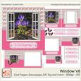 Watercolor Photo Window Card V8