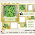 Watercolor Photo Window Card V12