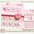 Pleated Floral Mothers Day Card