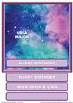 Ursa Major Constellation 8x8 Birthday Topper