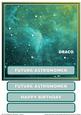 Draco Constellation 8x8 Birthday Topper