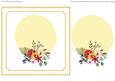 7x7" Floral Blank Card Topper 1