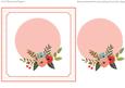 7x7" Floral Blank Card Topper 2