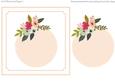 7x7" Floral Blank Card Topper 3