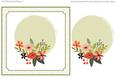 7x7" Floral Blank Card Topper 4
