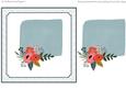 7x7" Floral Blank Card Topper 5